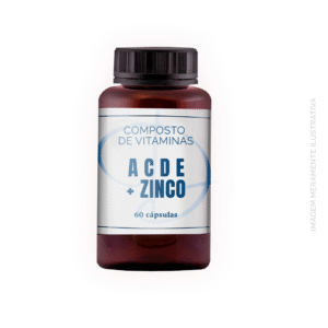COMPOSTO VITAMINAS A C D E + ZINCO – 60 CÁPSULAS